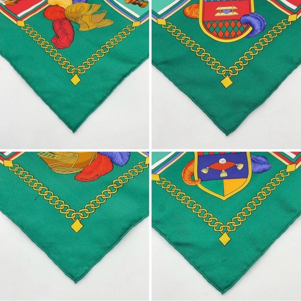 HERMES Vintage Rare Collectors Chic Carre 90” “Chocs en Plumes” 100% Silk Scarf